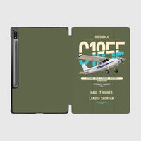Thumbnail for Cessna A185F Skywagon design on green army samsung tablet tablet case