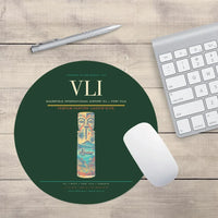 Thumbnail for Bauerfield International Airport (VLI) design on dark green round mouse pad