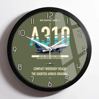 Thumbnail for Airbus A310-200 design on green army framed wall clock