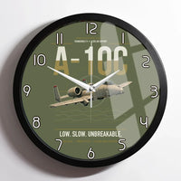 Thumbnail for A-10C Thunderbolt II design on green army framed wall clock