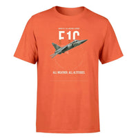 Thumbnail for Dassault Mirage F1C design on orange t-shirt, single-side print