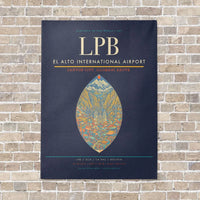 Thumbnail for El Alto International Airport LPB - Canvas No Frame - Navy Blue