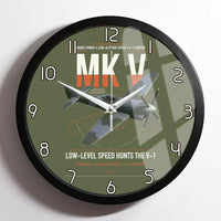 Thumbnail for Hawker Tempest Mk V design on green army framed wall clock