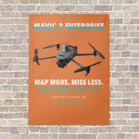 Thumbnail for DJI Mavic 3 Enterprise vertical canvas print - no frame - orange background