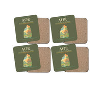 Thumbnail for Sultan Abdul Halim Airport (AOR) design on green army 4 pieces set coaster