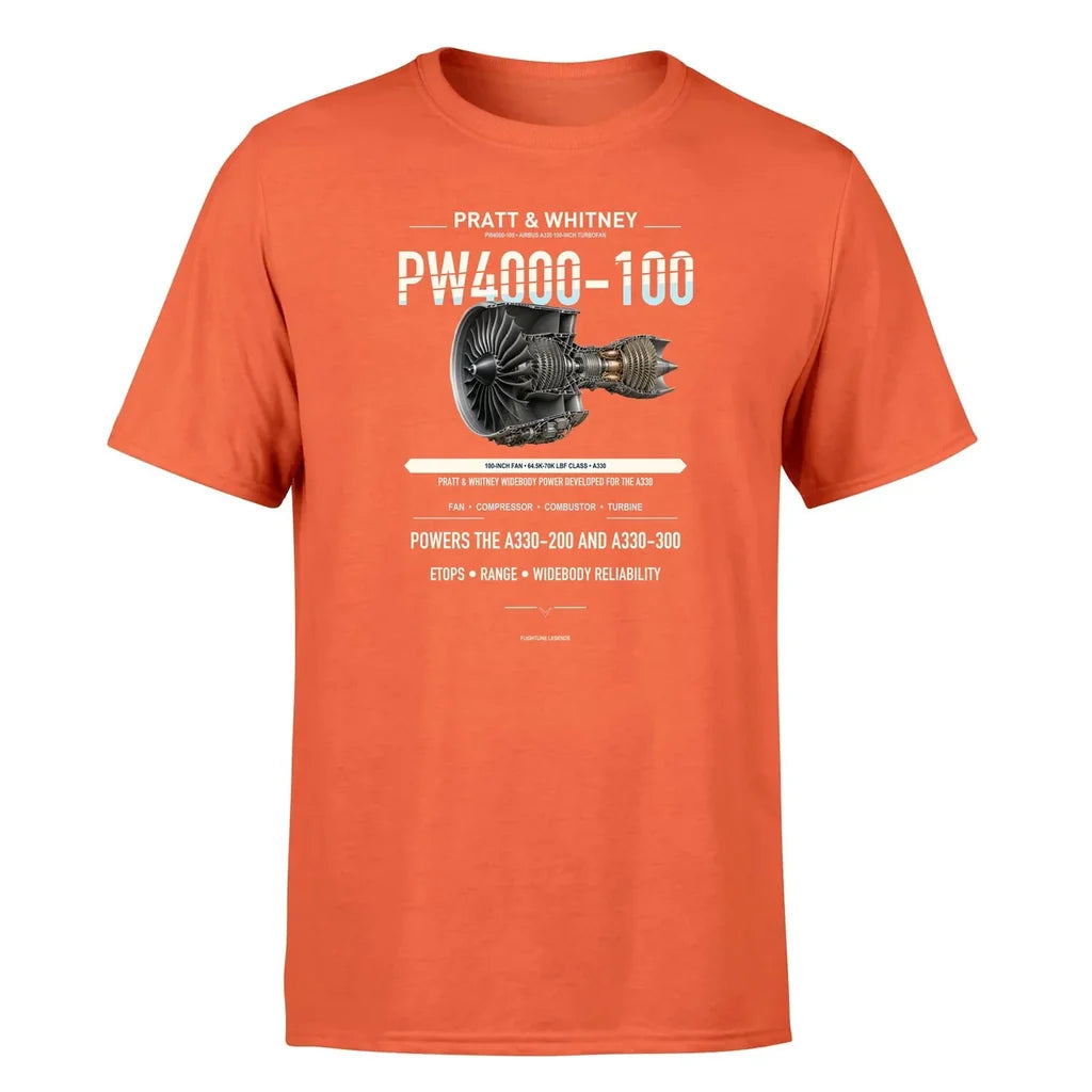 PW4000-100 design on orange single side