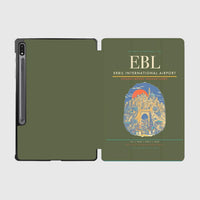 Thumbnail for Erbil International Airport (EBL) design on green army samsung tablet tablet case