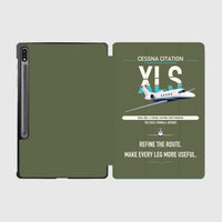 Thumbnail for Cessna Citation XLS design on green army samsung tablet tablet case