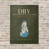 Thumbnail for Dubrovnik Ruer Boskovic Airport DBV - Canvas Framed - Green Army