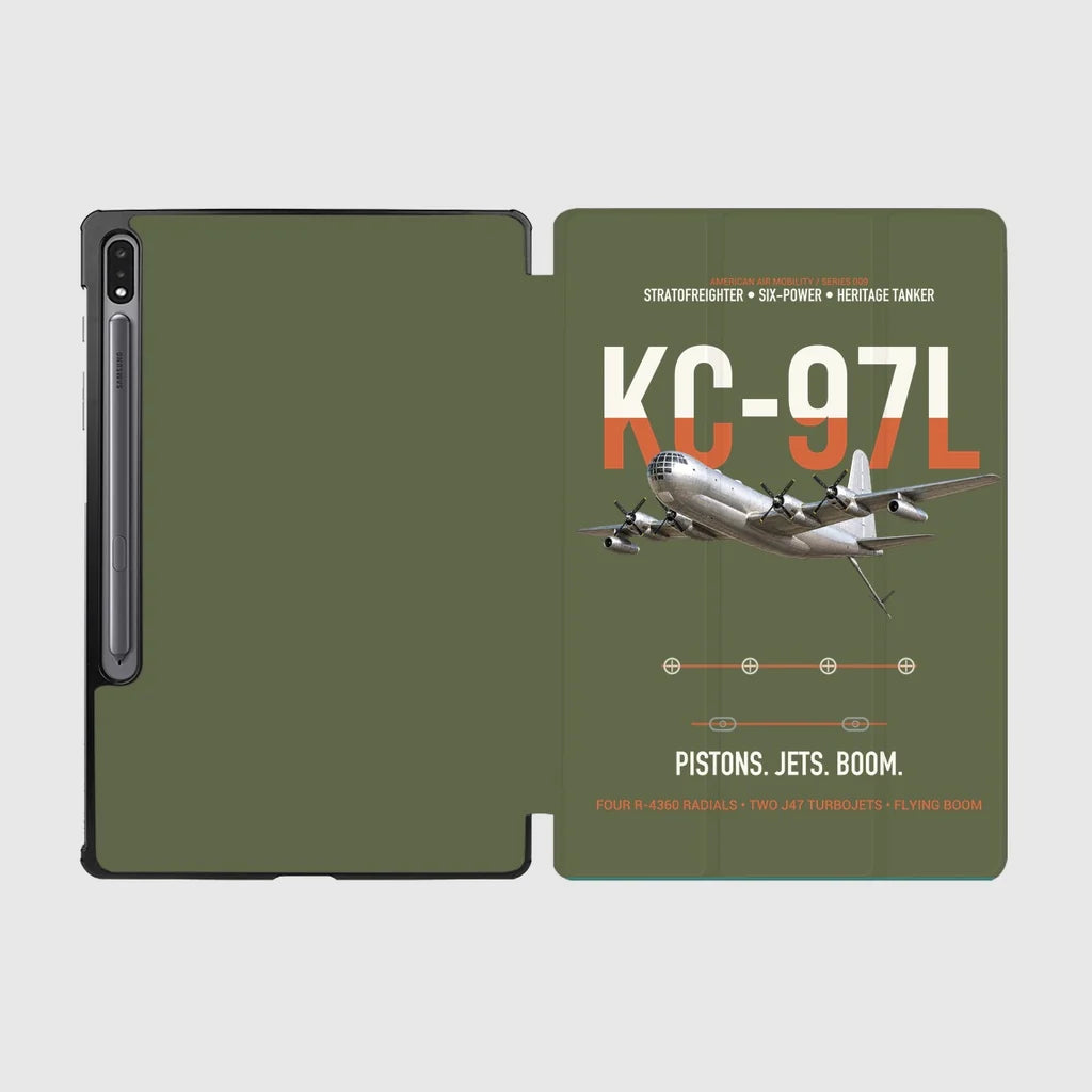 KC-97L STRATOFREIGHTER design on green army samsung tablet tablet case