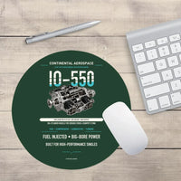 Thumbnail for IO-550 design on dark green round mouse pad