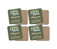 Thumbnail for Cessna Citation Excel design on green army 4 pieces set coaster