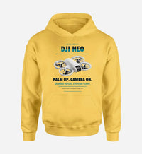 Thumbnail for DJI Neo design on yellow hoodie single side