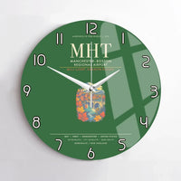 Thumbnail for ManchesterBoston Regional Airport MHT Wall-Clock No-Frame - Green