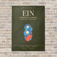 Thumbnail for Eindhoven Airport EIN - Canvas Framed - Green Army