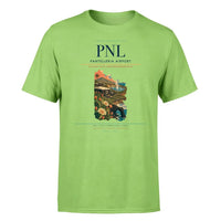 Thumbnail for Pantelleria Airport (PNL) T-Shirt single-side front print in Light Green | pantelleria-airport-pnl-double-side-t-shirt