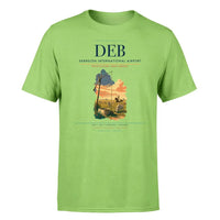 Thumbnail for Debrecen International Airport (DEB) T-Shirt single-side front print in Light Green | debrecen-international-airport-deb-double-side-t-shirt