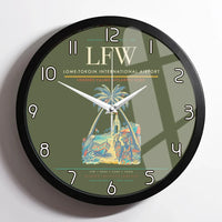 Thumbnail for Lome-Tokoin International Airport (LFW) design on green army framed wall clock