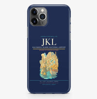 Thumbnail for Kalymnos Airport (JKL) design on navy blue iPhone 16 Pro MagSafe case