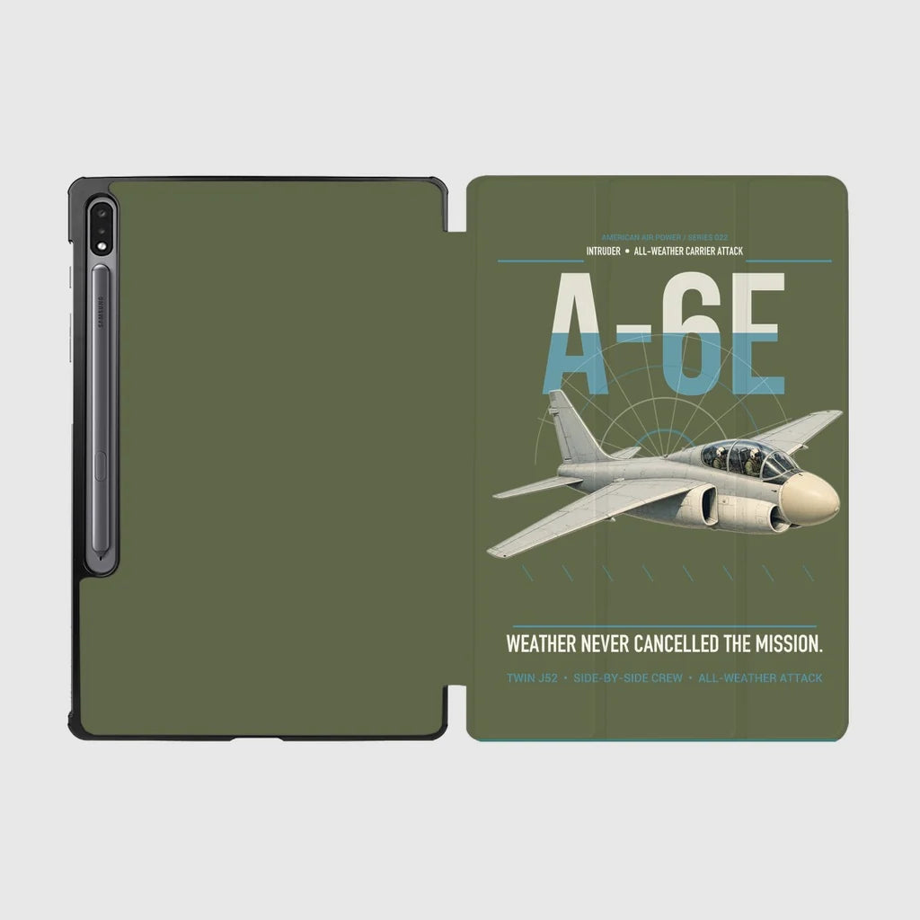 A-6E Intruder design on green army samsung tablet tablet case
