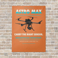 Thumbnail for Freefly Astro Max vertical canvas print - no frame - orange background