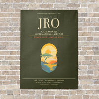 Thumbnail for Kilimanjaro International Airport JRO - Canvas Framed - Green Army