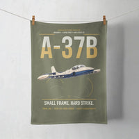 Thumbnail for A-37B Dragonfly design on green army towel