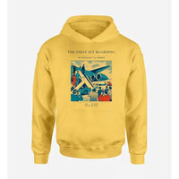 Thumbnail for VINTAGE G4228 - The First Jet Boarding - Premium Hoodie design on yellow premium