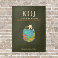 Thumbnail for Kagoshima Airport KOJ - Canvas Framed - Green Army