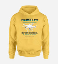 Thumbnail for DJI Phantom 4 RTK design on yellow hoodie single side