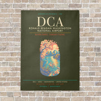 Thumbnail for Ronald Reagan Washington National Airport DCA - Canvas Framed - Green Army