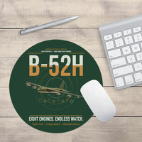Thumbnail for B-52H Stratofortress design on dark green round mouse pad