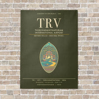 Thumbnail for Thiruvananthapuram International Airport TRV - Canvas Framed - Green Army