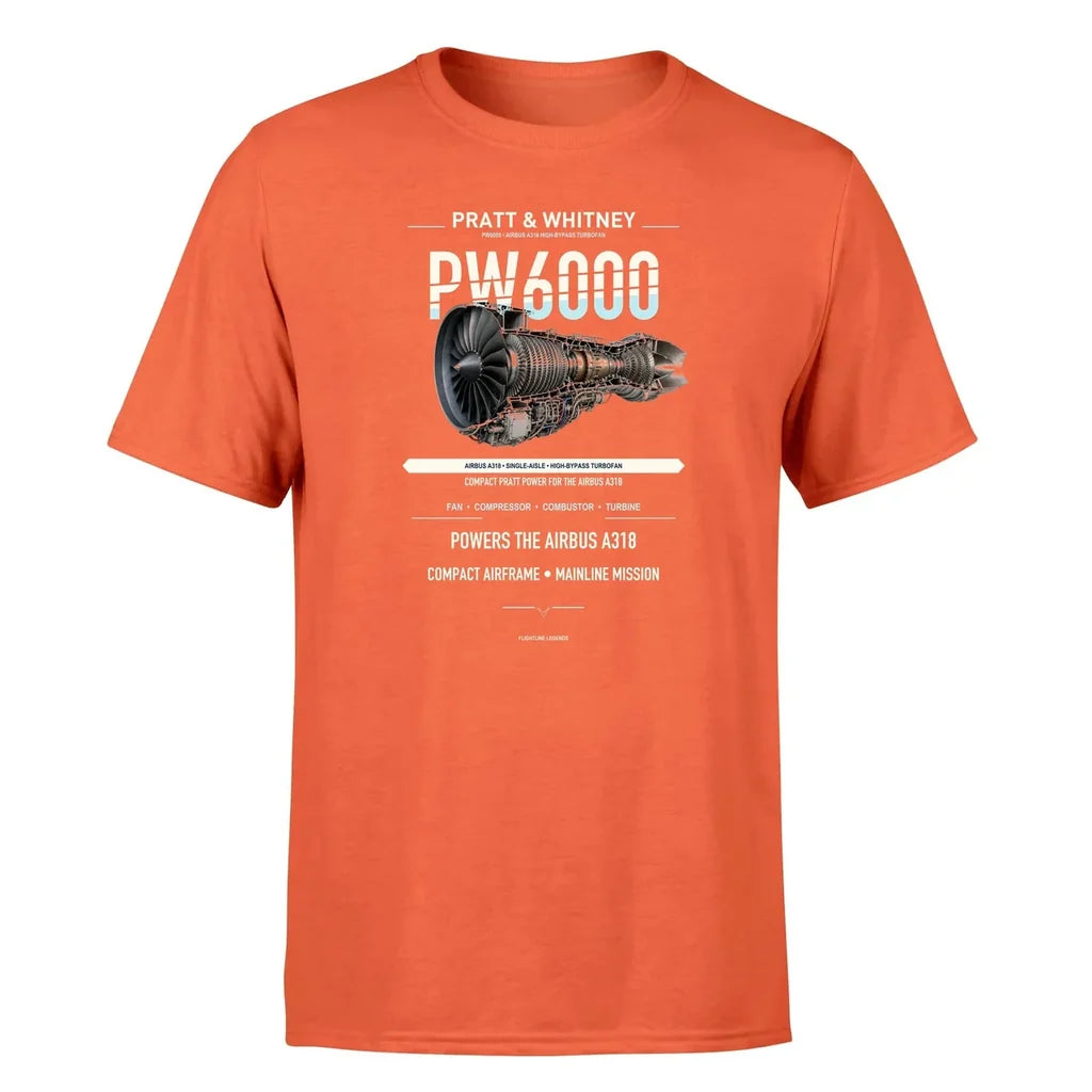 PW6000 design on orange single side