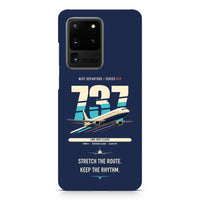 Thumbnail for Boeing 737-400 Classic design on samsung case - navy blue