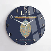 Thumbnail for El Alto International Airport LPB Wall-Clock No-Frame - Navy Blue