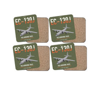 Thumbnail for EC-130J Commando Solo III design on green army 4 pieces set coaster