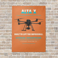 Thumbnail for Freefly Alta X vertical canvas print - no frame - orange background