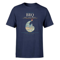 Thumbnail for Brno Airport (BRQ) Premium T-Shirt Navy Blue