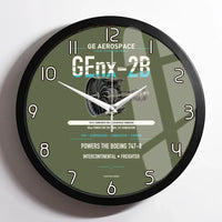 Thumbnail for GEnx-2B design on green army framed wall clock