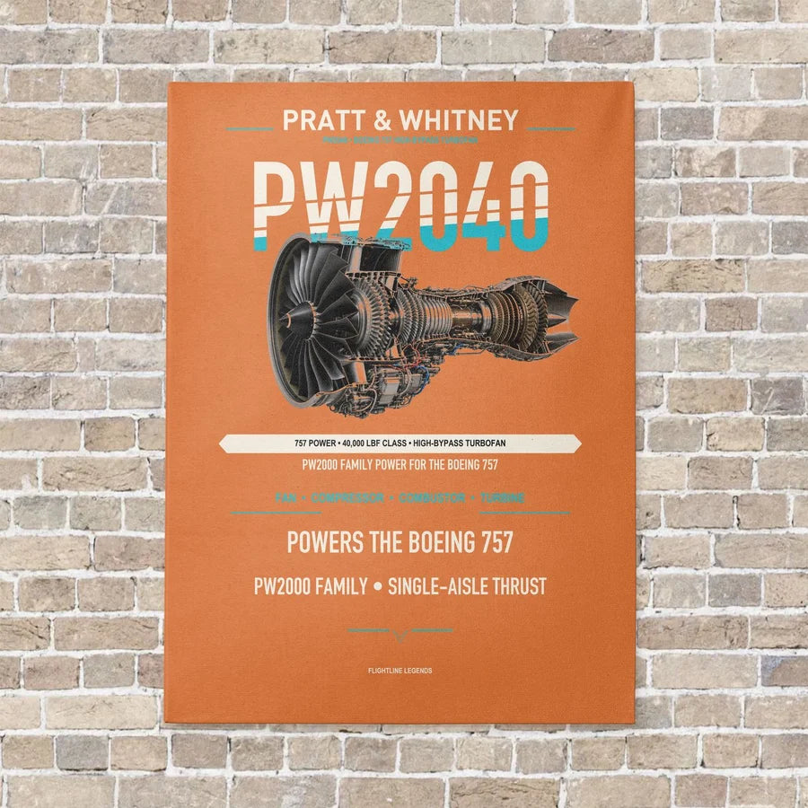 PW2040 vertical canvas print - no frame - orange background