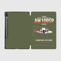 Thumbnail for Leonardo AW109SP GrandNew design on green army samsung tablet tablet case