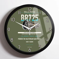 Thumbnail for BR725 design on green army framed wall clock