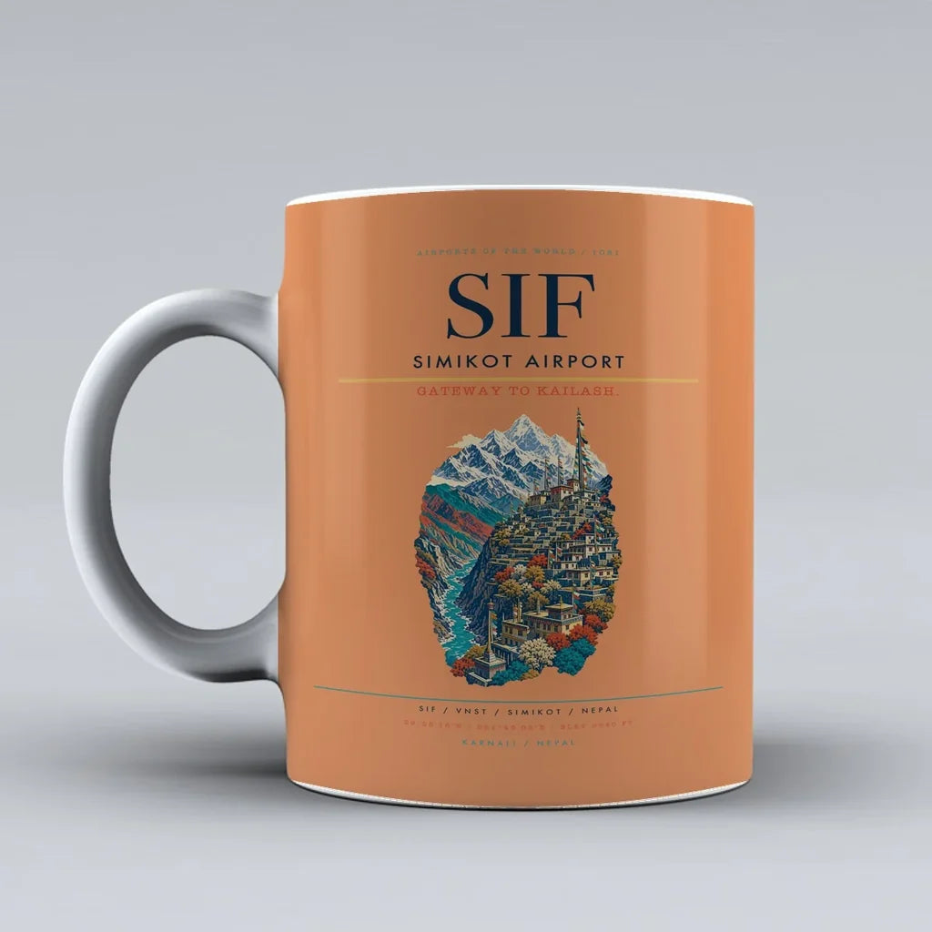Simikot Airport SIF Mug - Orange