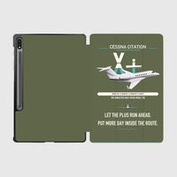 Thumbnail for Cessna Citation X+ design on green army samsung tablet tablet case