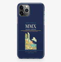 Thumbnail for Malmo Airport (MMX) design on navy blue iPhone 16 Pro MagSafe case