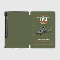 Thumbnail for HAL LCH Prachand design on green army samsung tablet tablet case