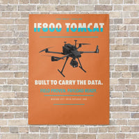 Thumbnail for Inspired Flight IF800 Tomcat vertical canvas print - no frame - orange background