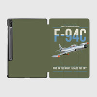 Thumbnail for F-94C Starfire design on green army samsung tablet tablet case