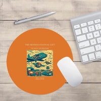Thumbnail for VINTAGE G4471 - The Skydive Festival Lift - Designed Mouse Pads design on orange round